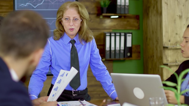 Financial report documents laid out on a desk